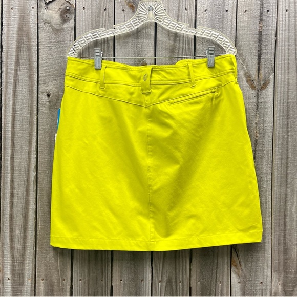 NWT pleated skort size 10 GGblue luxe sport boca citron pockets moisture wicking - Picture 3 of 17